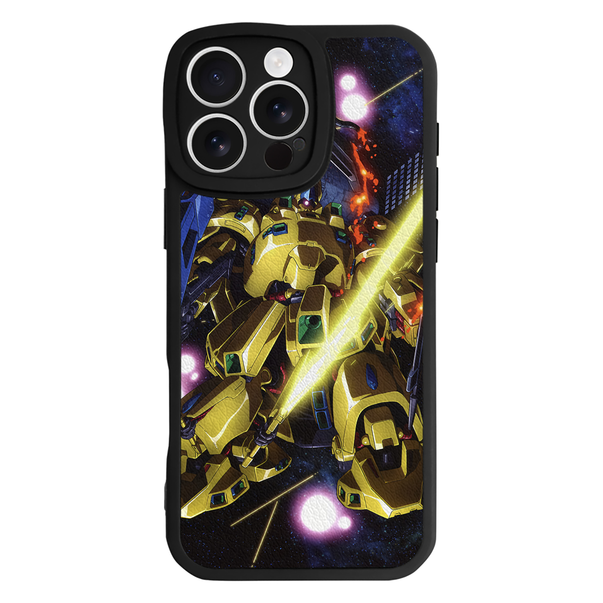 （画像用） 機動戦士ガンダム Mobile Suit Gundam 【iPhone 16シリーズ対応】シリコンスマホケース（レザー調） 材質：シリコン